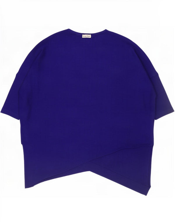 Blusa assimétrica oversized feminina Fase Eight UK 14 Azul marinho médio