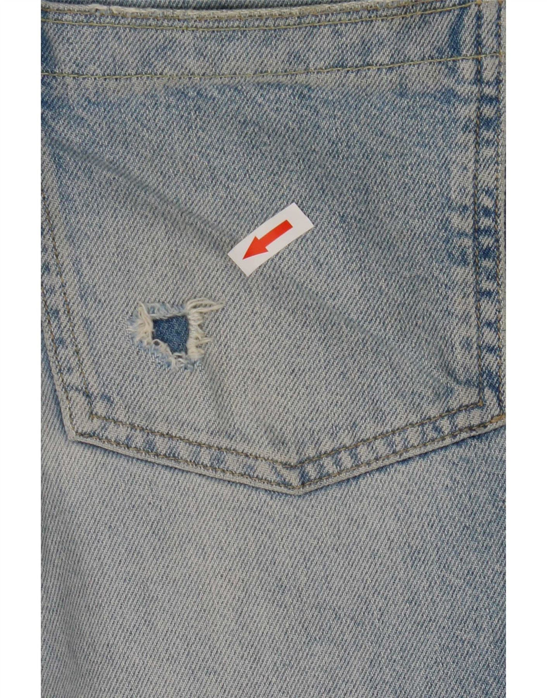Jeans recortados femininos Reiss W29 L26 algodão azul