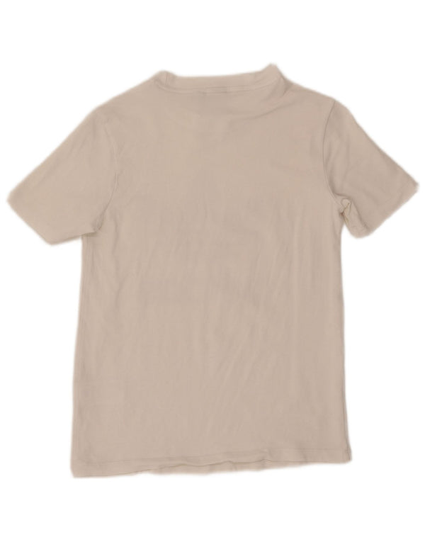 Camiseta Adidas Feminina Graphic Top UK 8 Pequena Algodão Branco