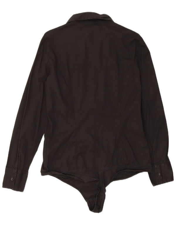 Camiseta feminina Benetton UK 14 grande algodão preto
