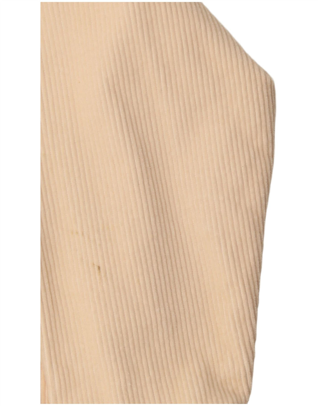Jaqueta feminina de veludo cotelê Zara UK 18 XL branco algodão