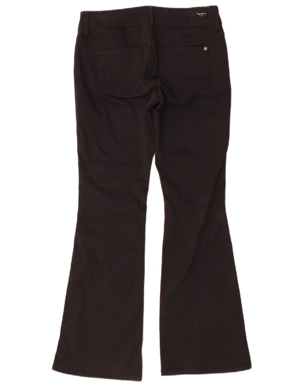 PEPE Jeans Feminino Pimlico Mid Rise Flared W28 L30 Algodão Preto