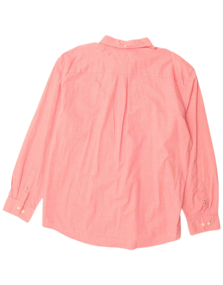 Tommy Hilfiger Camisa masculina clássica de ajuste 2XL algodão rosa