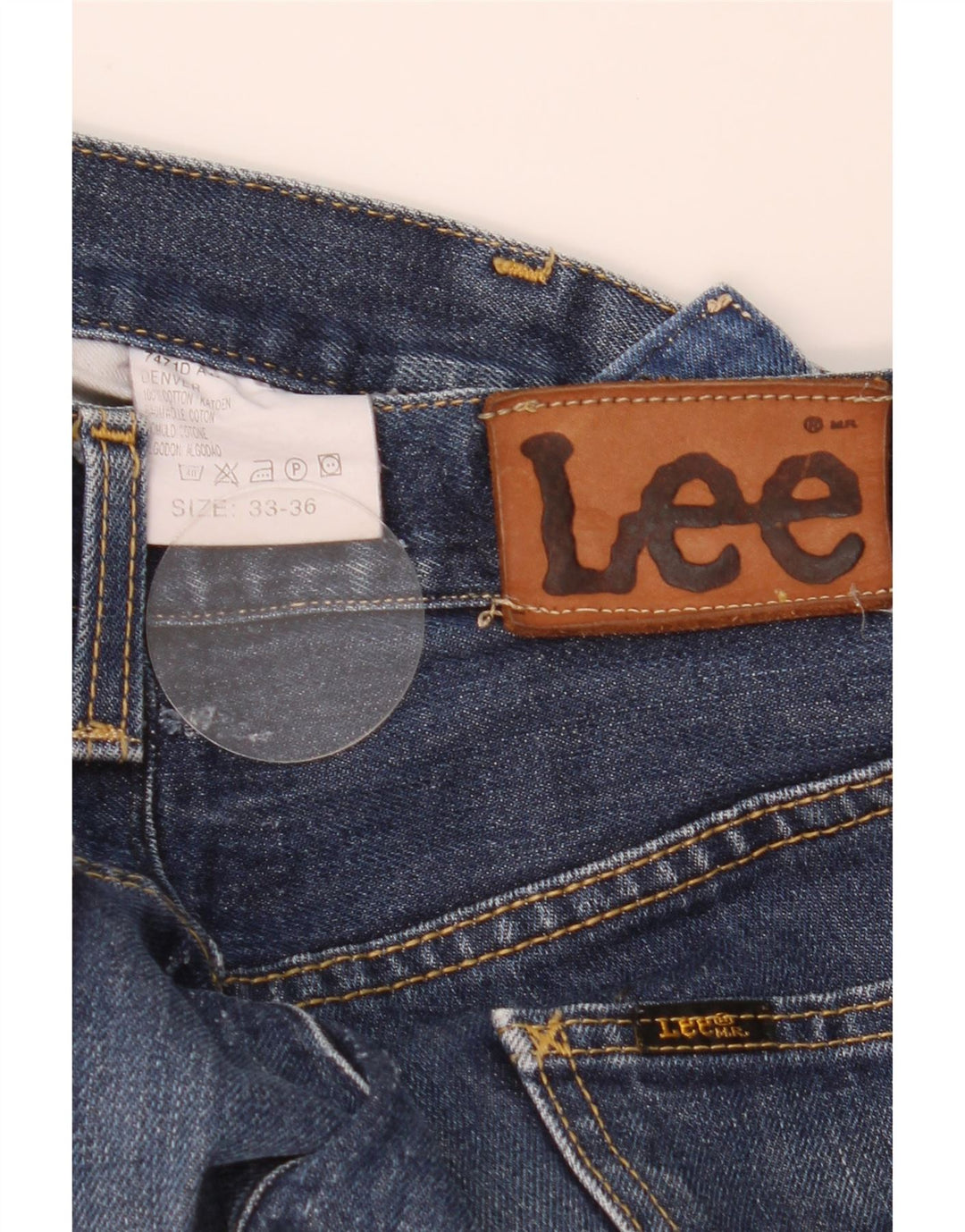 Lee Mens Denver Bootcut Jeans W33 L29 Azul Marinho Algodão