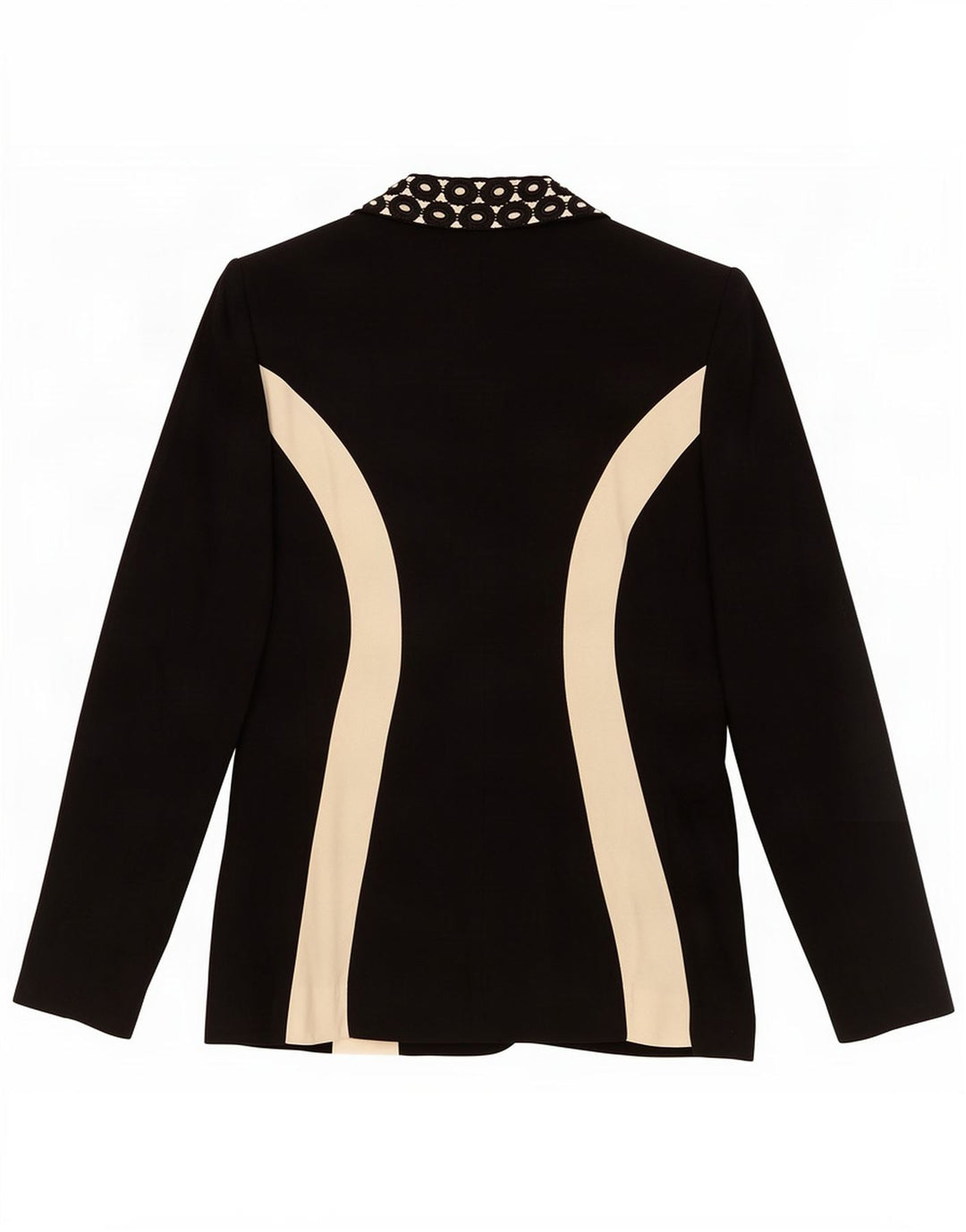 Jaqueta blazer feminina Rebecca com 1 botão IT 42 bloco colorido preto médio
