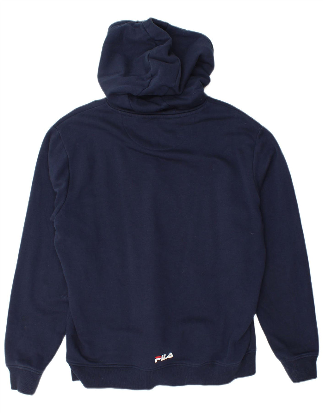 Fila Mens Graphic Hoodie Jumper Médio Algodão Azul Marinho