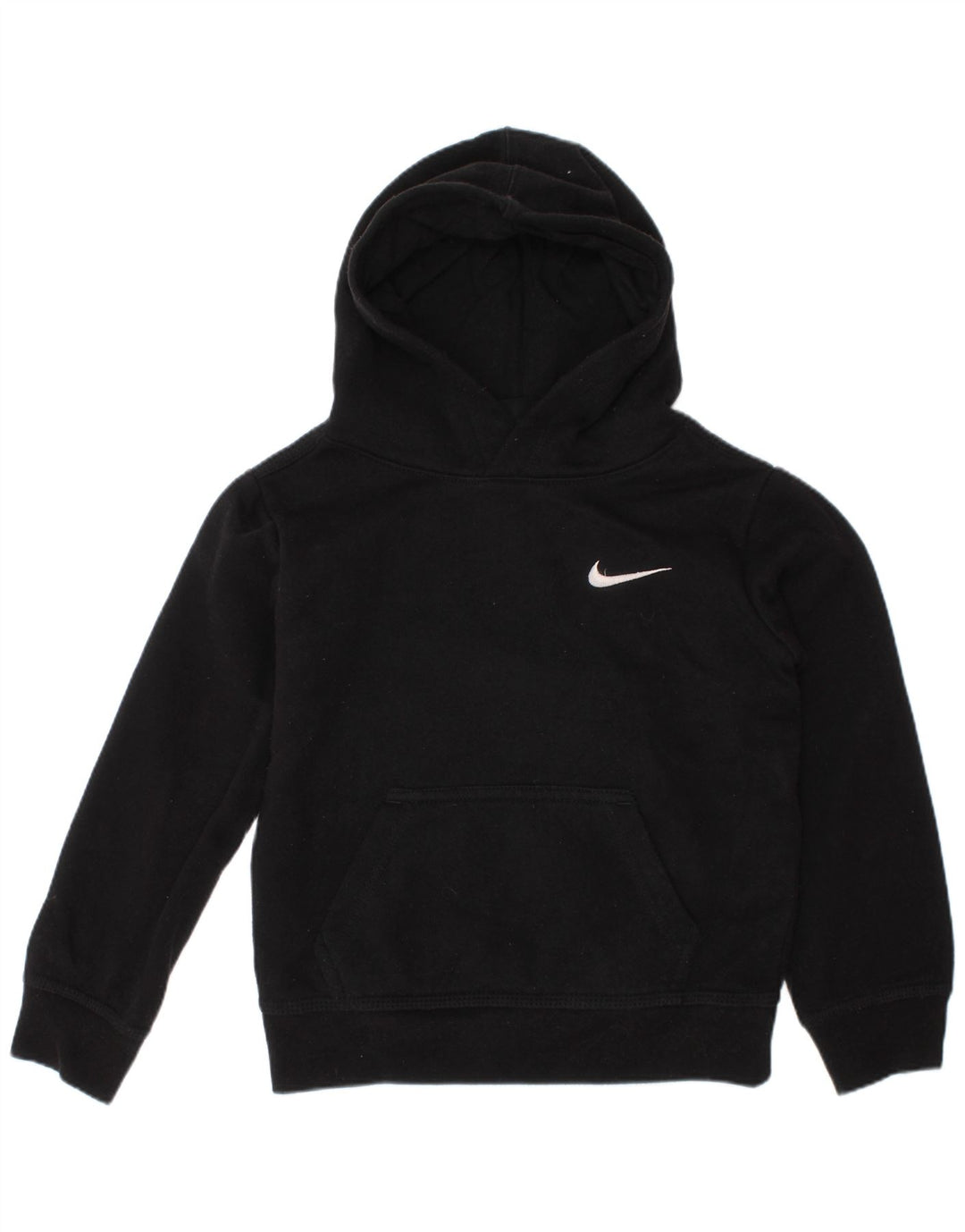 NIKE Meninos Hoodie Jumper 3-4 Anos XS Preto Algodão