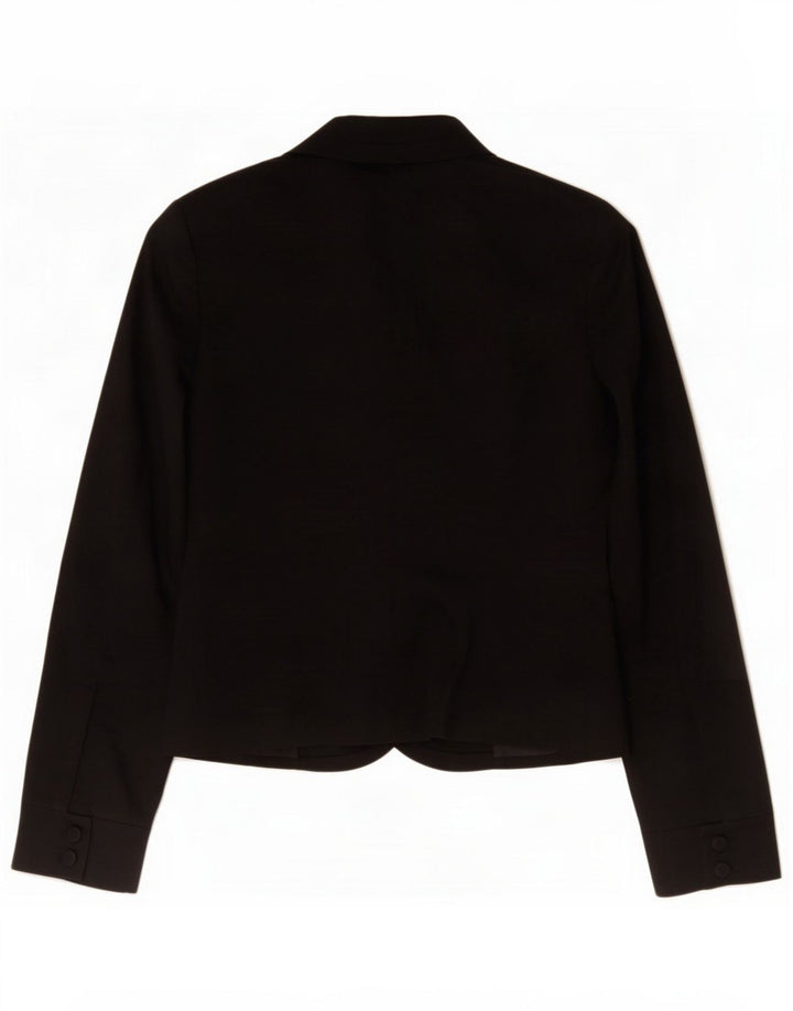 Trussardi Jaqueta blazer feminina de 2 botões IT 42 Azul marinho médio