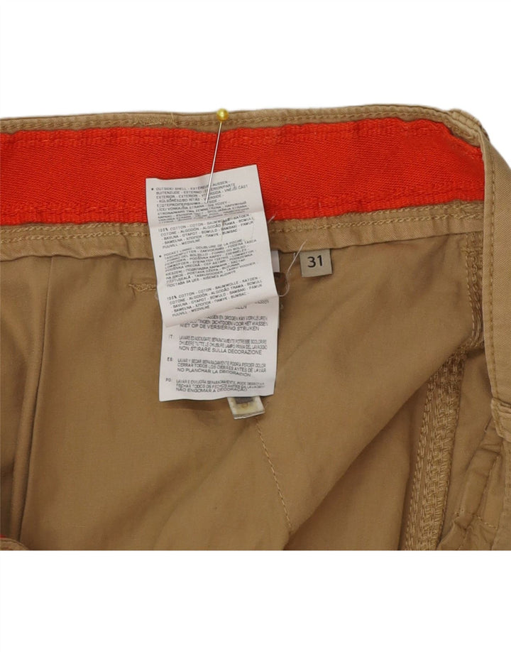 Shorts cargo masculino Napapijri W31 algodão bege médio