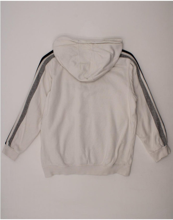 CHAMPION Boys Graphic Hoodie Jumper 9-10 Years Medium White Cotton Vintage Champion and Second-Hand Champion from Messina Hembry 
