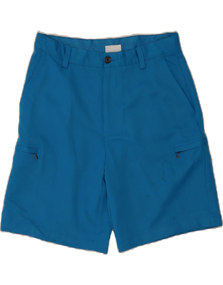 IZOD Mens Golf Cargo Shorts W32 Medium Blue Polyester Vintage Izod and Second-Hand Izod from Messina Hembry 