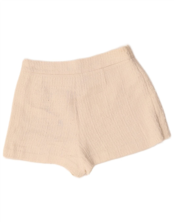 Zara Shorts feminino casual médio W28 branco