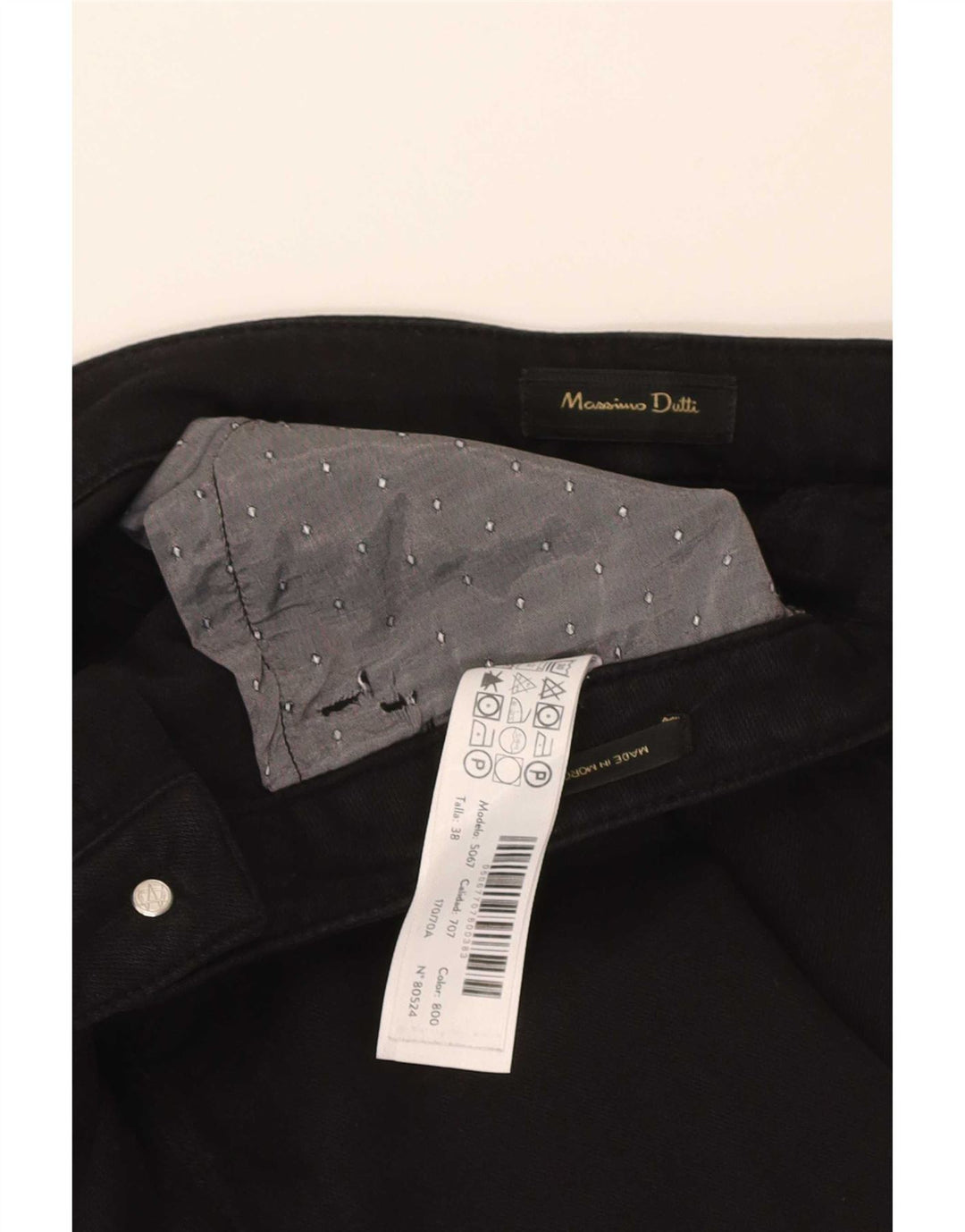 Jeans Slim Feminino Massimo Dutti EU 38 Pequeno W28 L28 Preto