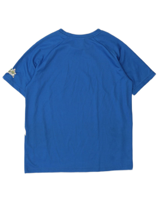 Camiseta Puma Boys Italia Graphic Top 11-12 Anos Azul Colorblock