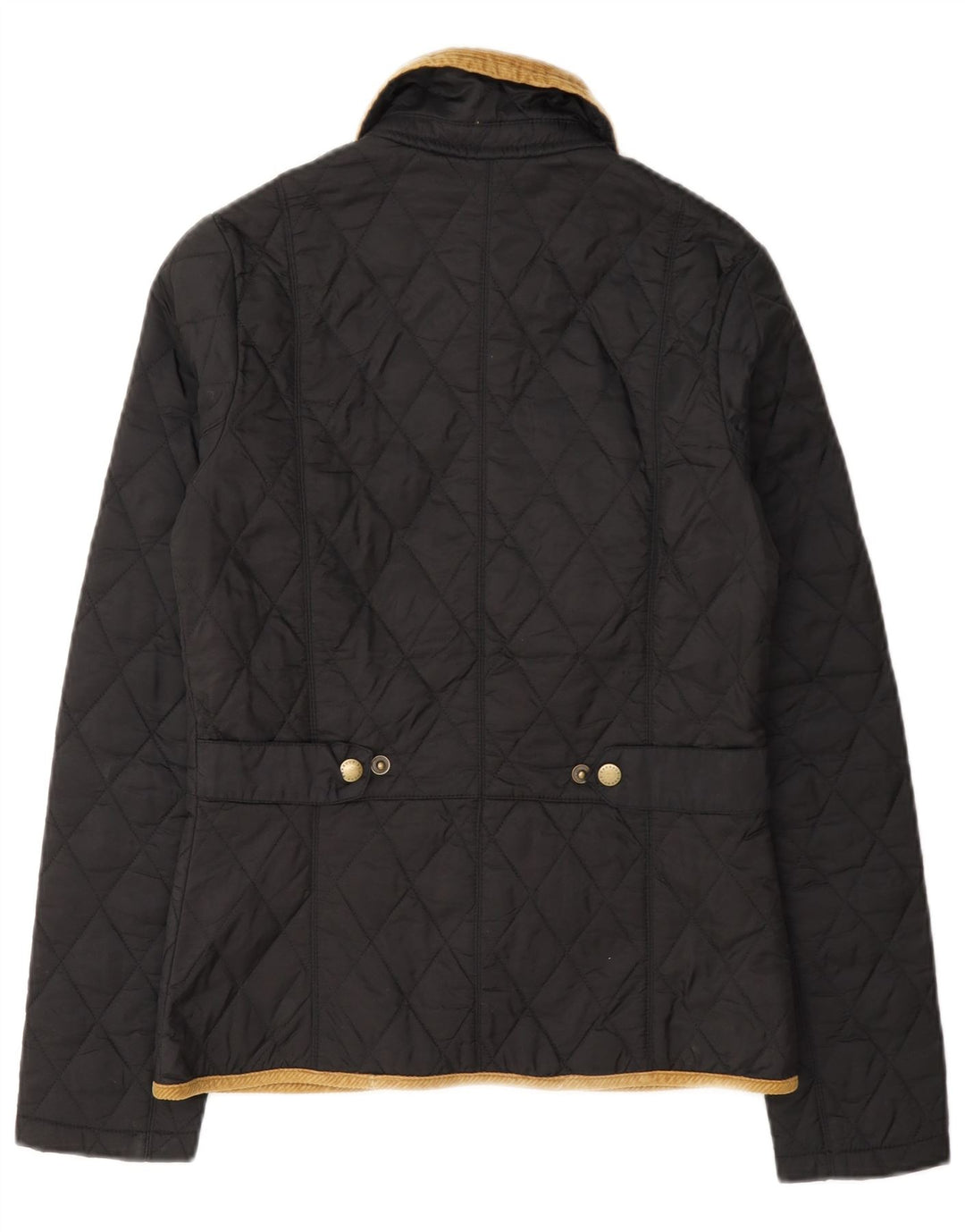 Jaqueta acolchoada feminina Barbour UK 6 XS cinza Colourblock poliamida