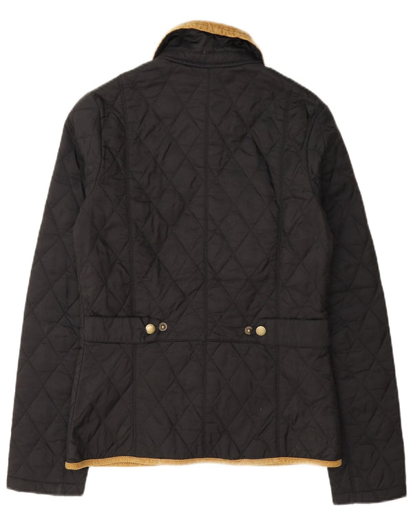Jaqueta acolchoada feminina Barbour UK 6 XS cinza Colourblock poliamida