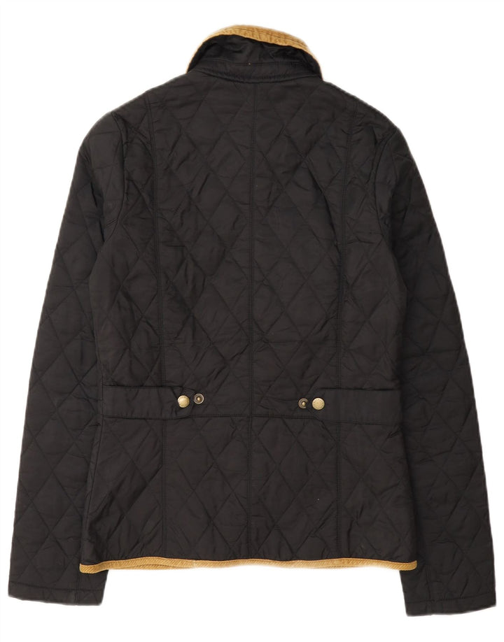 Jaqueta acolchoada feminina Barbour UK 6 XS cinza Colourblock poliamida