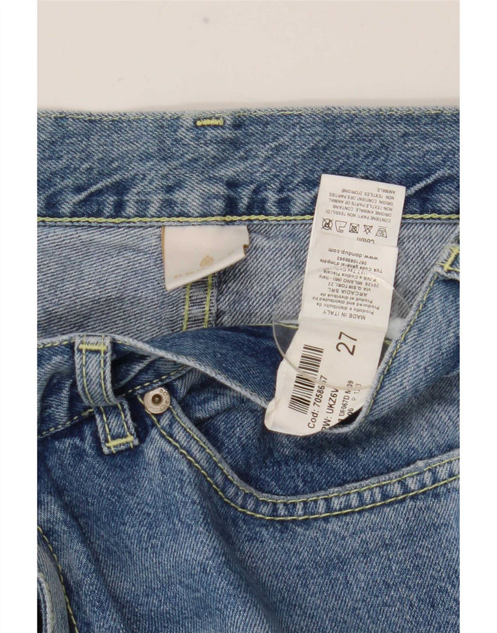 Dondup Jeans retos femininos desgastados W27 L28 algodão azul
