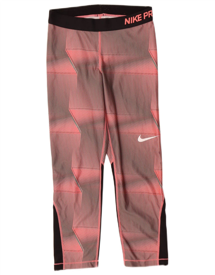 Leggings Nike Dri Fit Graphic UK 14 Médio Rosa Geométrico