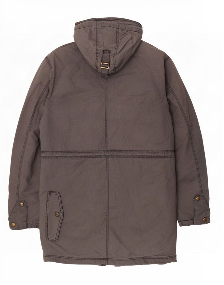 Jaqueta Parka masculina com capuz Jack & Jones Reino Unido 42 XL cinza poliéster