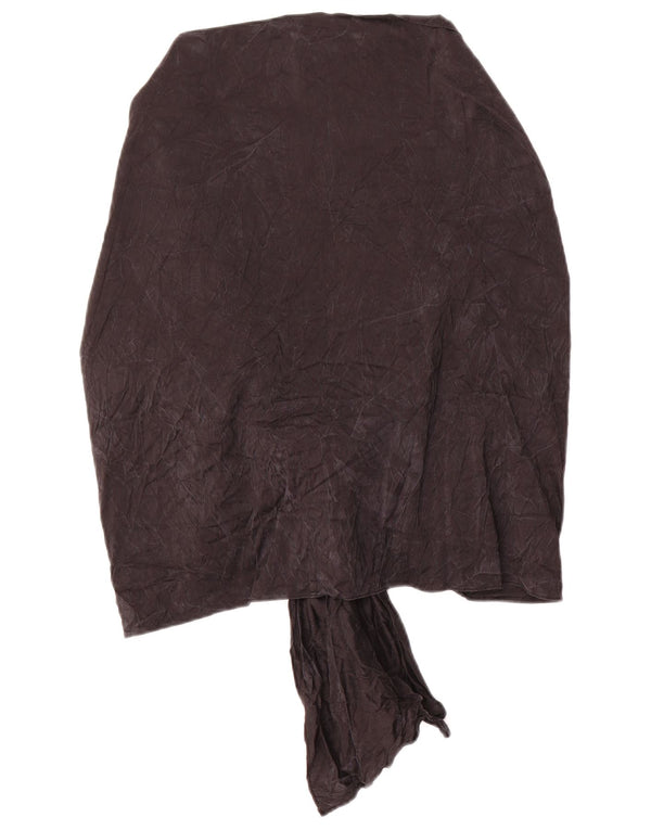 Luisa Spagnoli Cardigã feminino com poncho envoltório, tamanho único, seda preta