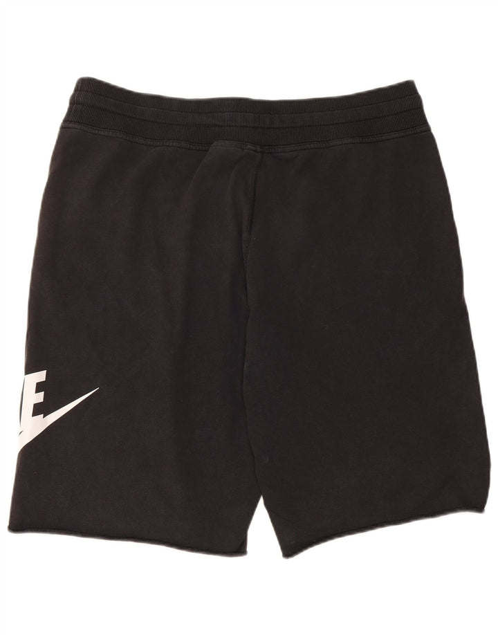 Shorts esportivos gráficos masculinos Nike grandes de algodão preto