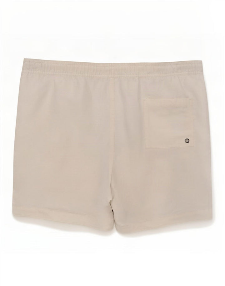 Calções de banho masculinos Calvin Klein Graphic médio branco