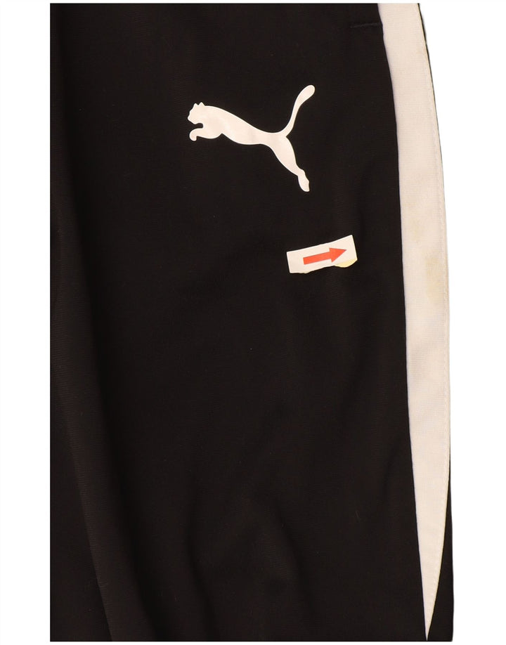 Calça de treino masculina Puma Joggers pequeno preto colorblock