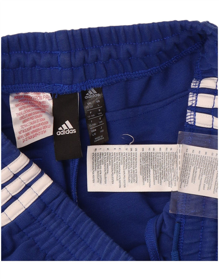 ADIDAS Meninos Calças de Treino Joggers 13-14 Anos Azul Algodão