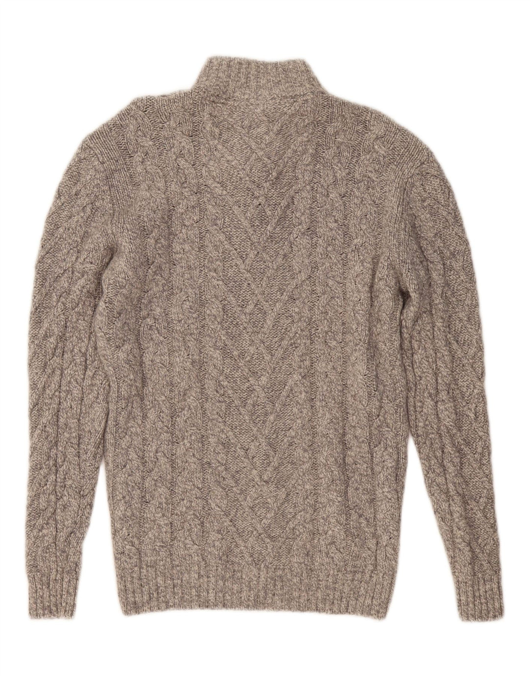 Suéter masculino WESTBURY com gola redonda e lã cinza médio