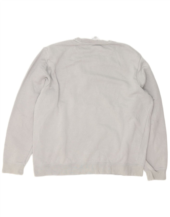 Moletom gráfico masculino Nike Jumper grande cinza colorblock algodão