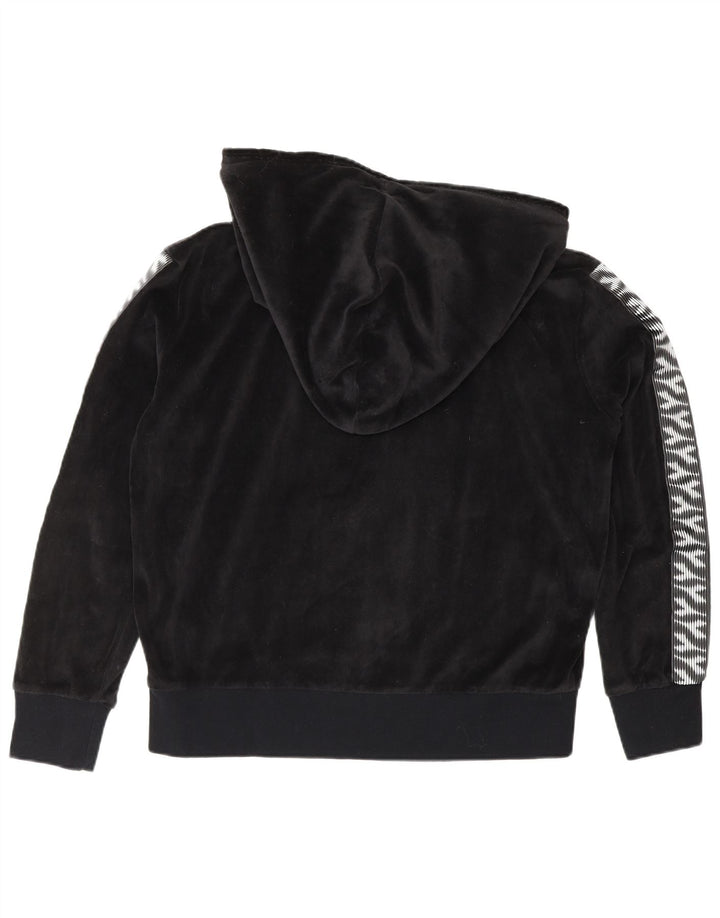 DIADORA Feminino Oversized Velour Full Tracksuit Reino Unido 10 Pequeno Preto