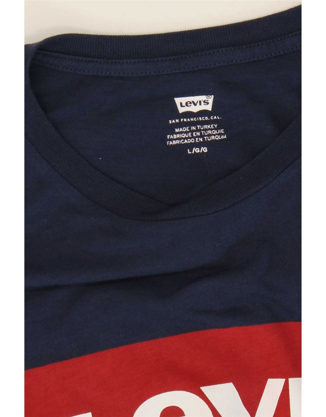 Camiseta gráfica masculina Levi's grande azul marinho