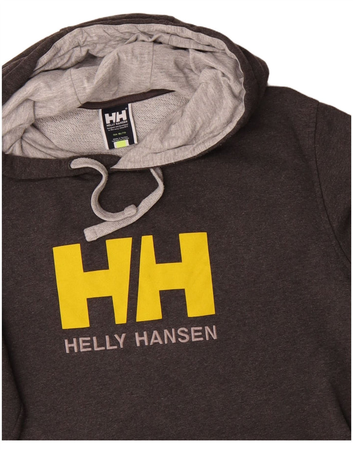 Helly Hansen Mens Graphic Hoodie Jumper XL Algodão Cinza