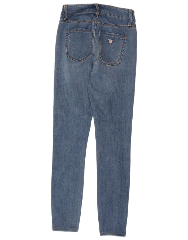 Guess Jeans Skinny Feminino W27 L28 Azul Algodão