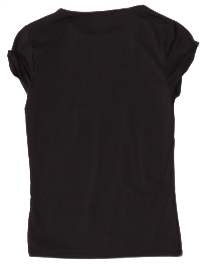 Camiseta feminina Zara UK 12 médio preto