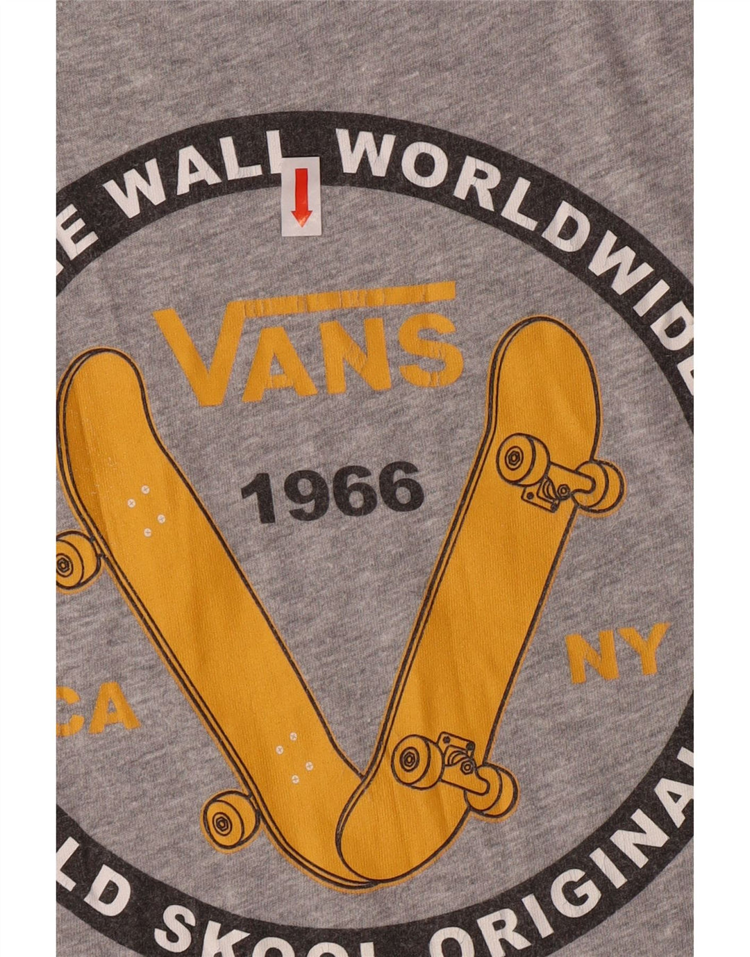 Camiseta Vans Boys Classic Fit Graphic 12-13 Anos Grande Algodão Cinza