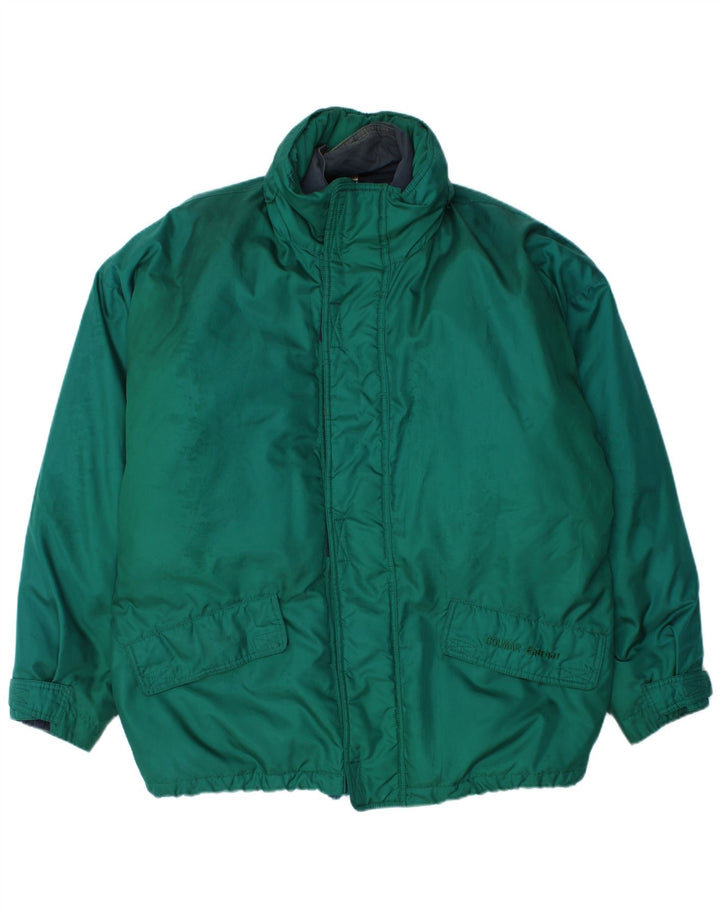 Jaqueta masculina acolchoada com capuz e ajuste solto Colmar IT 48 poliamida verde médio