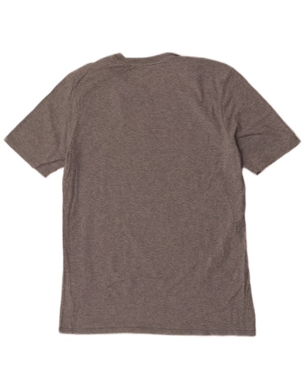 Camiseta masculina Nike Athletic Cut Graphic Top cinza médio algodão