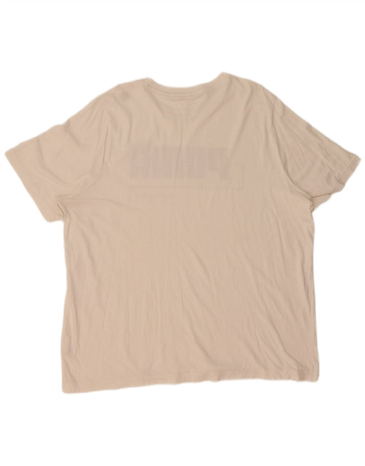 Camiseta masculina gráfica Puma Top 2XL algodão branco