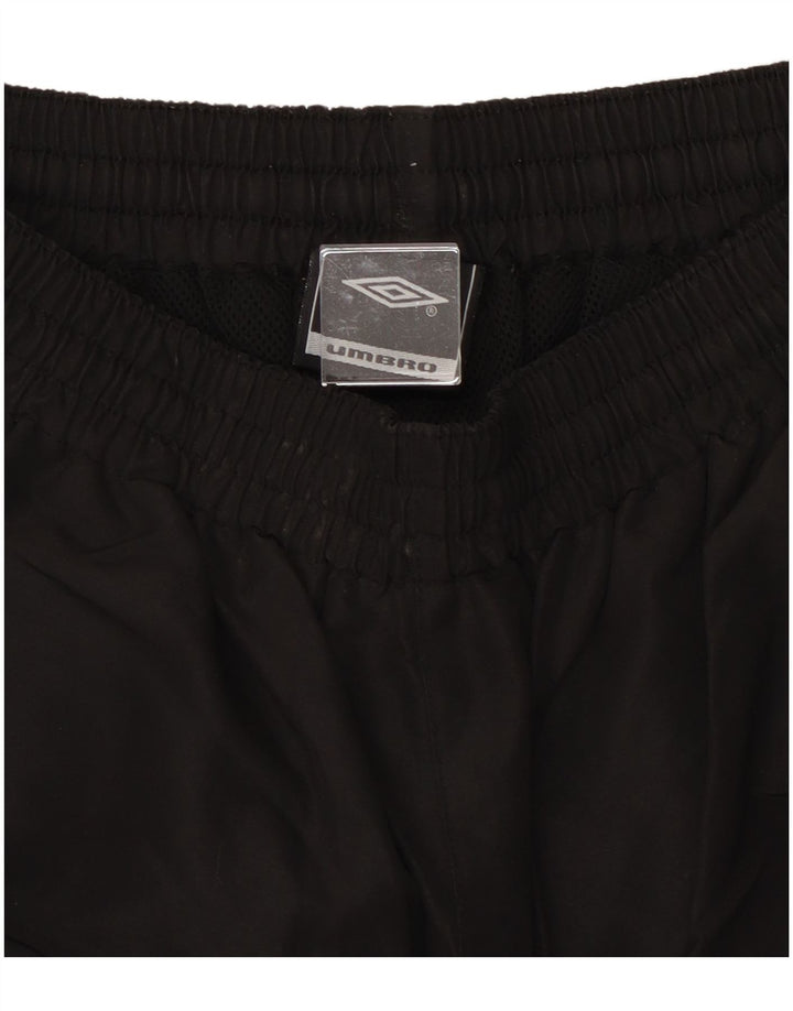 Umbro Mens Graphic Bermuda Sport Shorts Grande Poliéster Preto