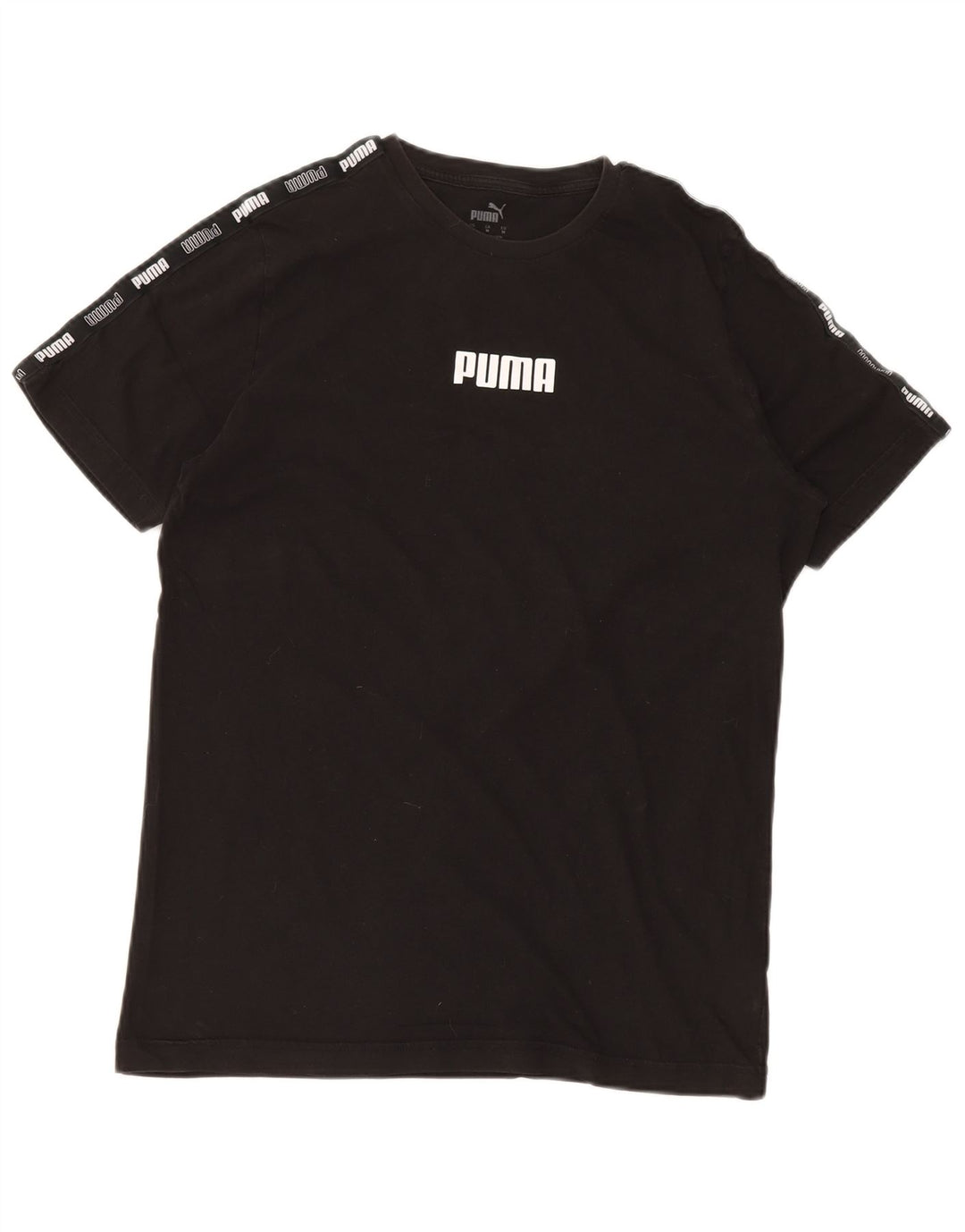 Camiseta masculina PUMA Graphic Top médio algodão preto