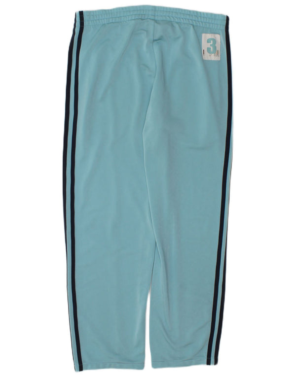 Calças de treino femininas Adidas UK 12 azul médio