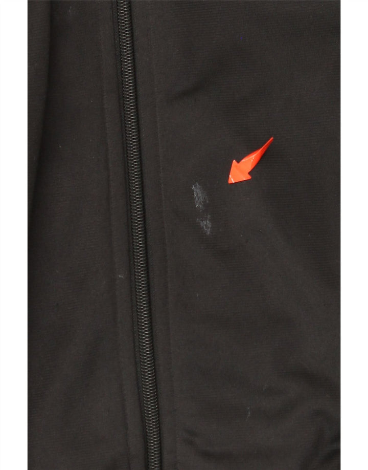 REEBOK Mens Graphic Tracksuit Top Jaqueta Médio Poliéster Preto