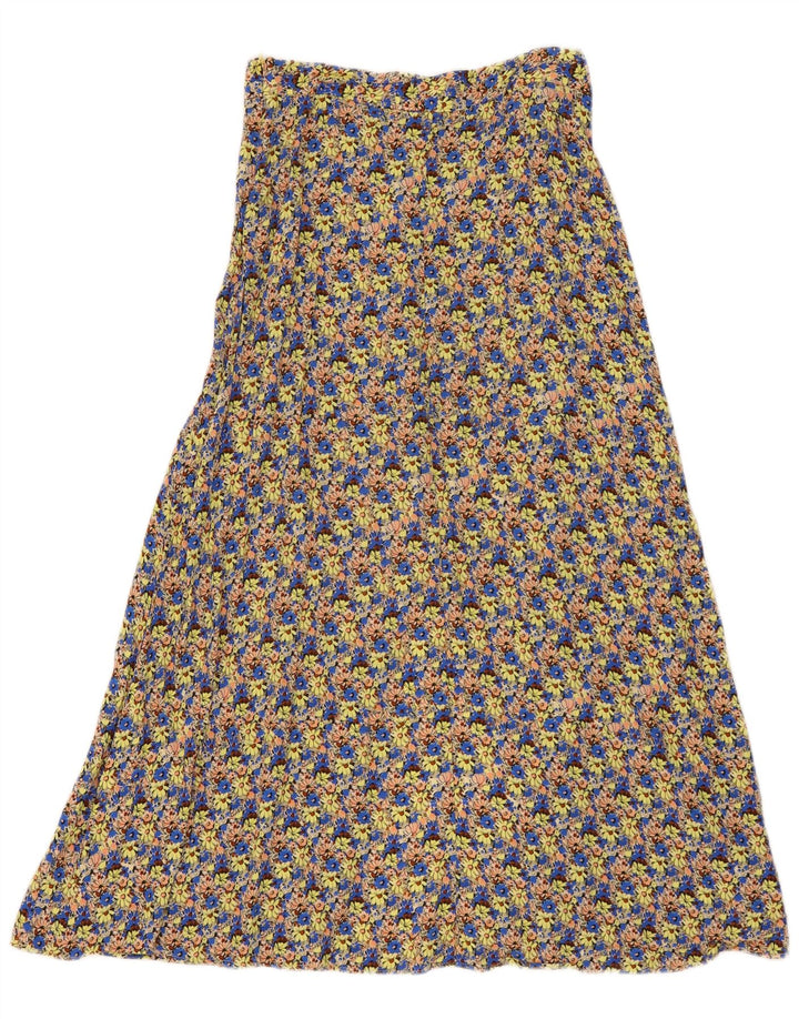 Saia maxi feminina Zara média W29 floral multicolorida