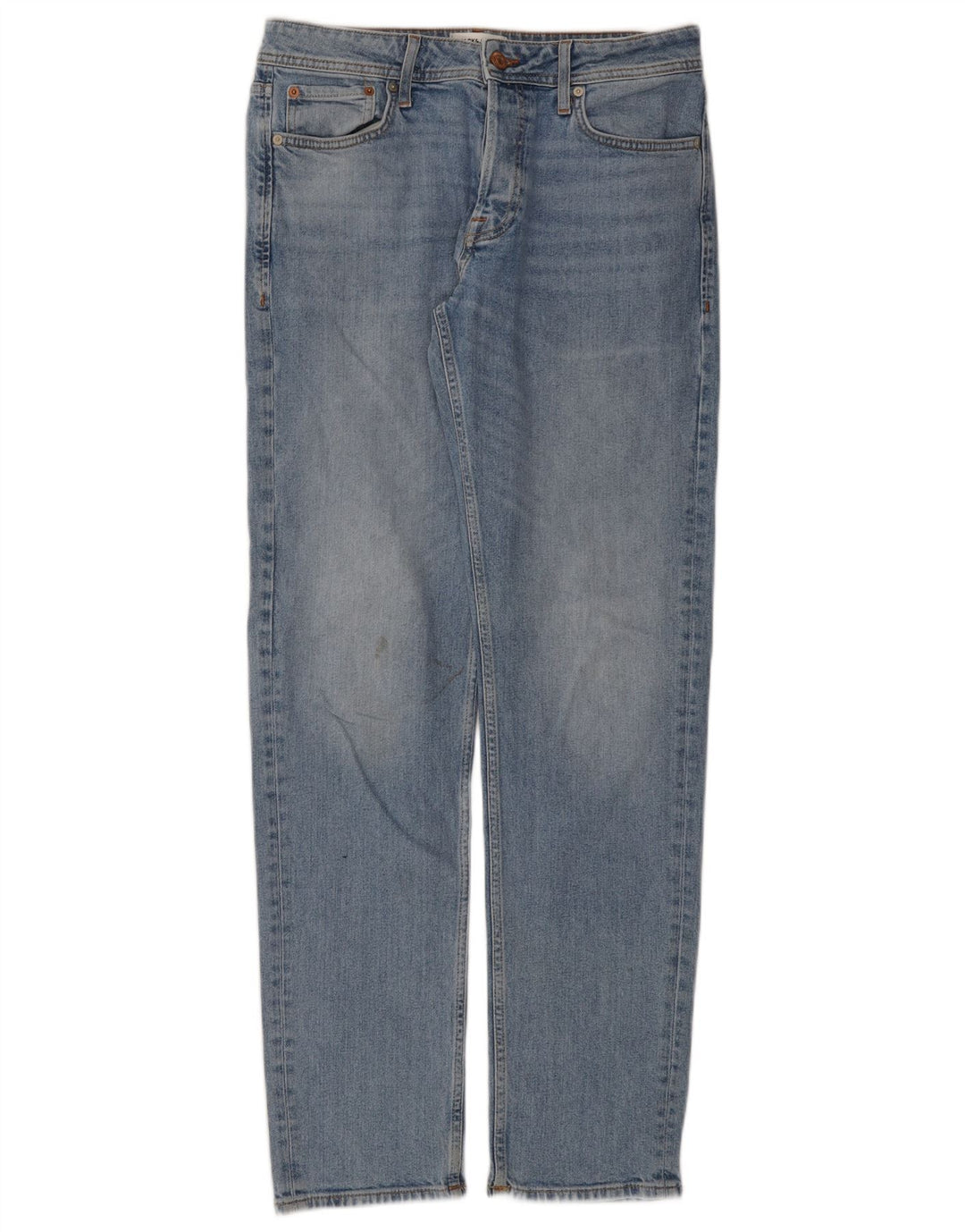 Jeans retos masculinos Jack & Jones W31 L34 algodão azul