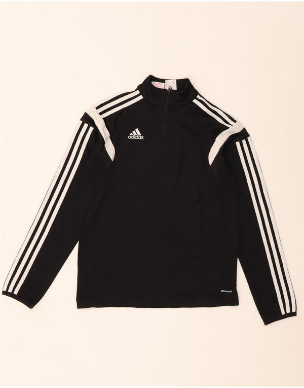 Adidas Meninos Climalite Pulôver Top de treino 11-12 anos Grande Preto