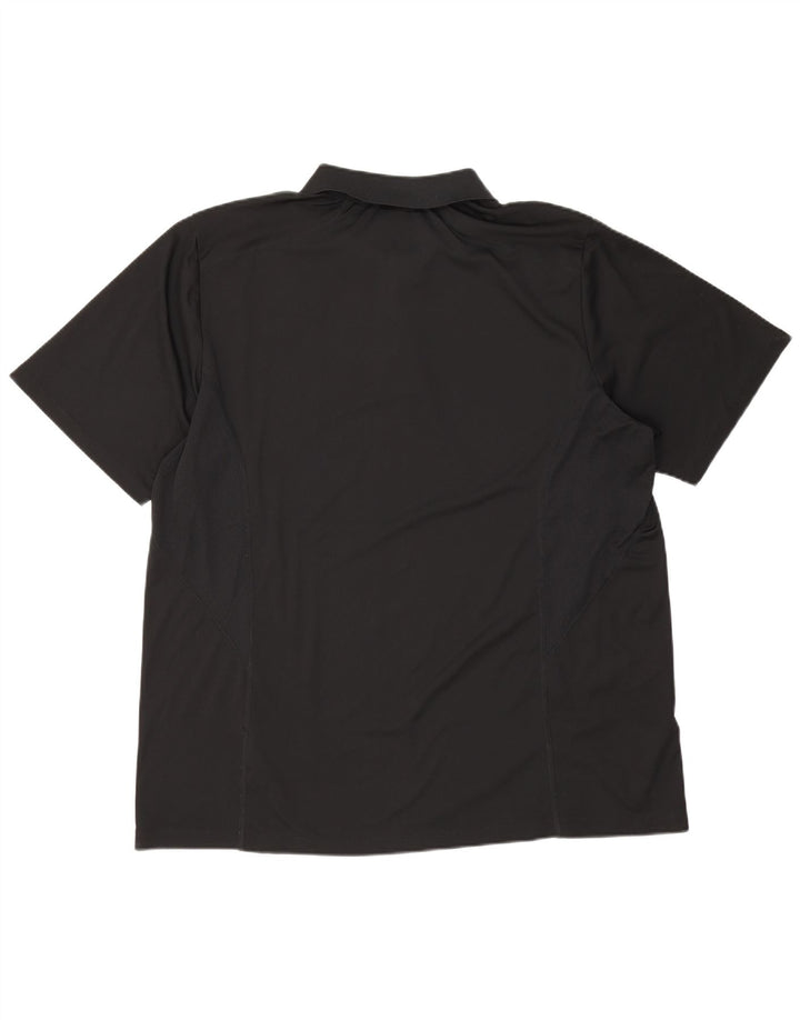 Camisa polo masculina Nike UK 47/48 2XL preta colorblock poliéster