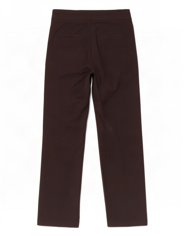 Calça feminina reta casual Marks & Spencer Reino Unido 10 pequena W30 L32 preta