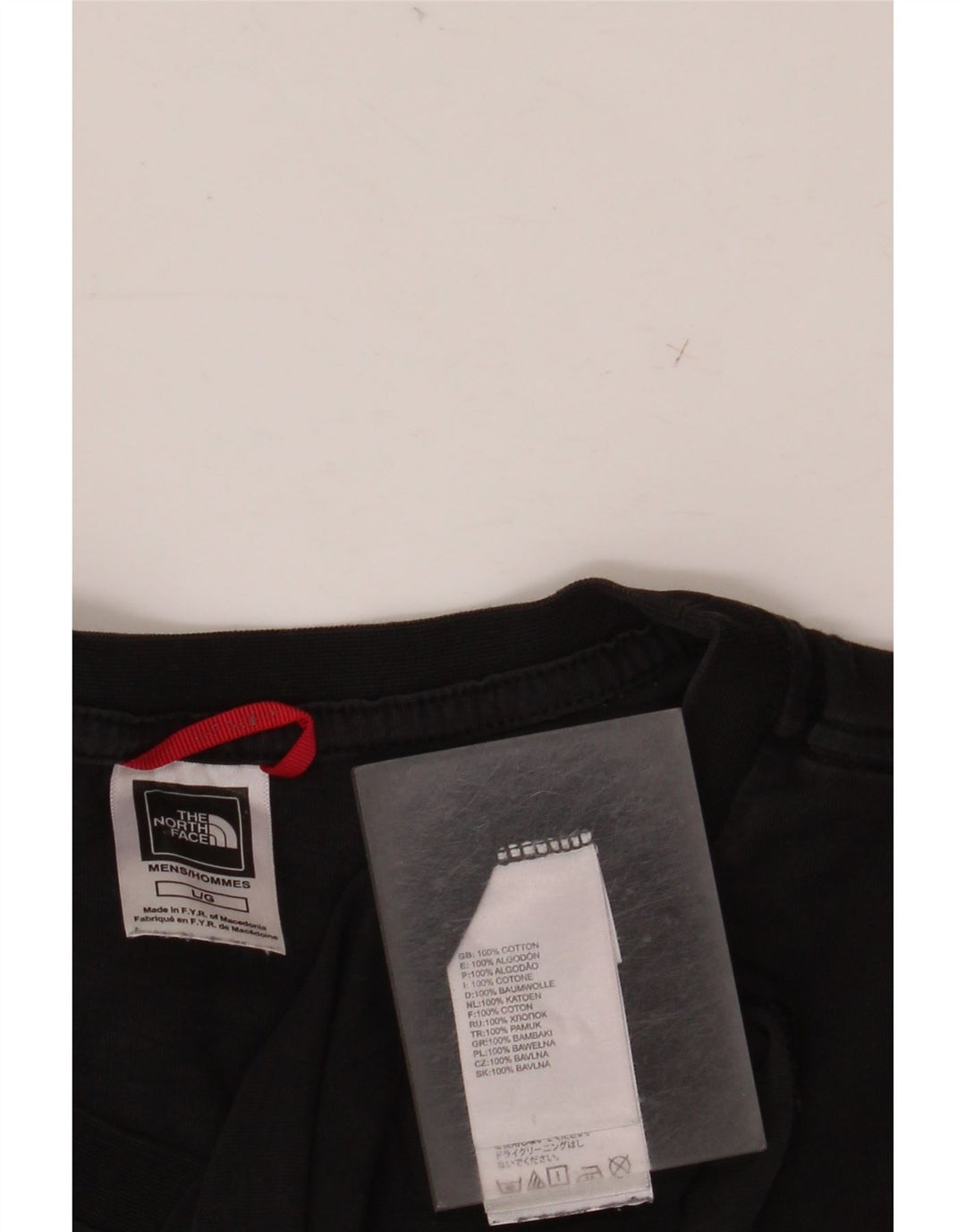 Camiseta gráfica masculina THE NORTH FACE top grande de algodão preto